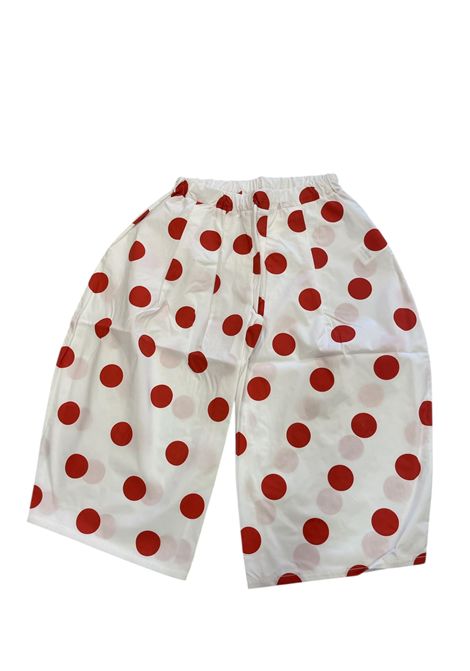 Pantaloni a pois CUCU' LAB | WAGNER LONGPOPELINE POIS ROSSO